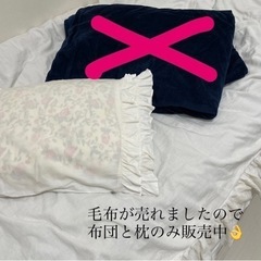 布団セット(布団と枕の2点セット)(取引決定済🌸)