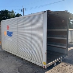 No.665 アルミバン 3ｔ 車 アルミ 箱 バイク 倉庫 トラック コンテナ 米 保管庫 物置 DIY