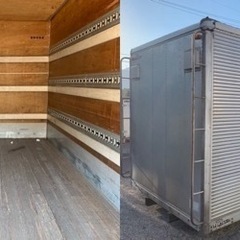 No.665 アルミバン 3ｔ 車 アルミ 箱 バイク 倉庫 トラック コンテナ 米 保管庫 物置 DIY