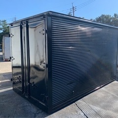 No.666 アルミバン 2ｔ 車 アルミ 箱 バイク 倉庫 トラック コンテナ 米 保管庫 物置 DIY