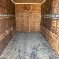 No.666 アルミバン 2ｔ 車 アルミ 箱 バイク 倉庫 トラック コンテナ 米 保管庫 物置 DIY