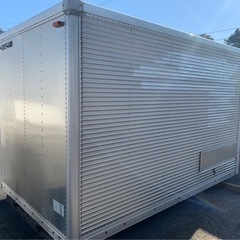 No.664 アルミバン 2ｔ車  アルミ 箱 バイク 倉庫 トラック コンテナ 米 保管庫 物置 DIY