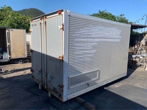 No.507 アルミバン 2 t 車 アルミ 箱 バイク倉庫 トラック コンテナ