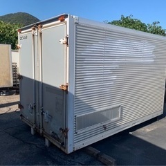 No.664 アルミバン 2ｔ車  アルミ 箱 バイク 倉庫 トラック コンテナ 米 保管庫 物置 DIY