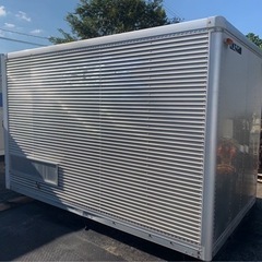 No.664 アルミバン 2ｔ車  アルミ 箱 バイク 倉庫 トラック コンテナ 米 保管庫 物置 DIY