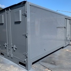 No.662 アルミバン 2ｔ 車 ワイド  アルミ 箱 バイク 倉庫 トラック コンテナ 米 保管庫 物置 DIY