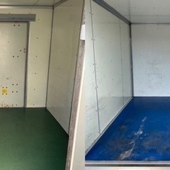 No.662 アルミバン 2ｔ 車 ワイド  アルミ 箱 バイク 倉庫 トラック コンテナ 米 保管庫 物置 DIY