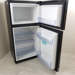 【ハイアール】2ドア冷蔵庫ブラック