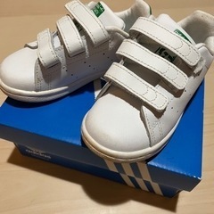 【美品】adidas /アディダス キッズシューズ「スタンスミス...