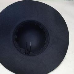 【新品】フェルトの帽子(57～58cm、ブラック)