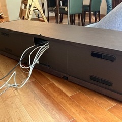 カリモク！オーク×前面ガラス！高級テレビボード