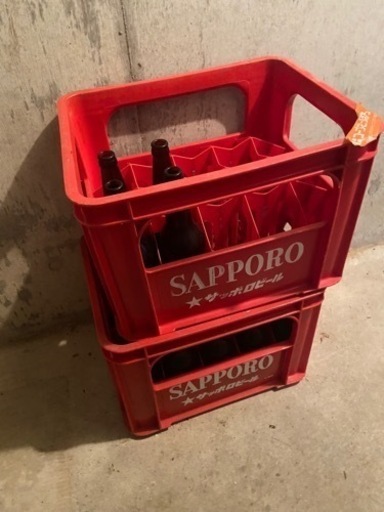 サッポロ ビールケース 瓶ケース コンテナ 昭和レトロ 持ちこたえる サッポロ ビールケース 瓶ケース コンテナ 昭和レトロ 持ちこたえる