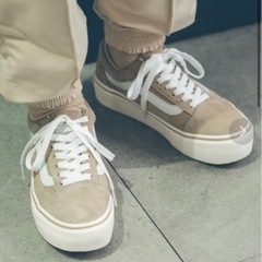 バンズ(vans)ベージュ25cm(7)売りますー