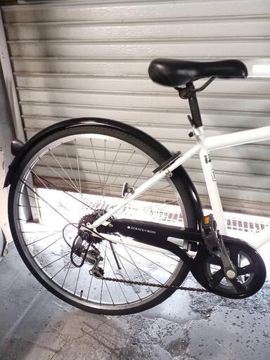 自転車中古クロスバイク DORACO CROSS 外装6段変速 ワイドカゴ