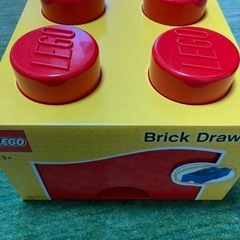 LEGO レゴ　brick drawer  4knob 赤