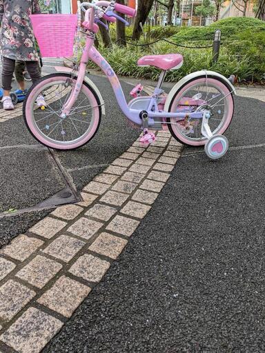 プリンセス キッズ 自転車 16インチ アイデス