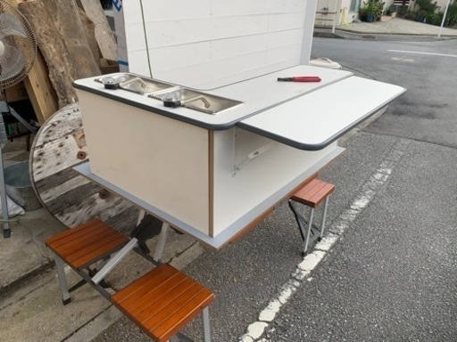 【レビューで送料無料】 簡易カウンター キッチンカー 移動販売 厨房設備 沖縄 業務用 その他