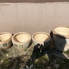 ガーデニング用陶器植木鉢をお譲りします。