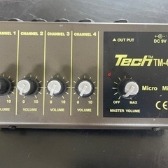 TECH / TM-4 / 4chマイクロミキサー 《電池駆動  》
