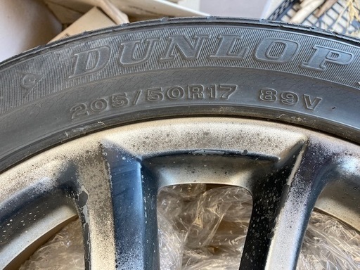 プレマシー 純正17インチ アルミホイール＆タイヤ4本セット 205/50 R17,PCD114.3, 5H, 17インチ5穴 /MAZDA PREMACY CWFFW