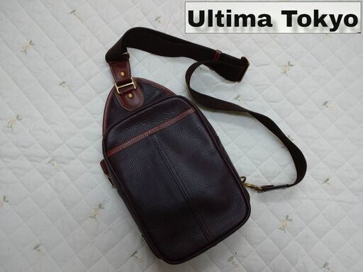 【値下げ】【ultima TOKYO】ウルティマ トーキョー　レザー ボディバッグ