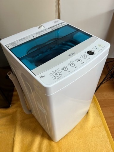 ハイアール　2017年製　洗濯機　4.5kg