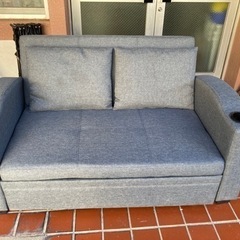 ソファベッド 二人掛け ソファ グレー ソファーベッド 1554