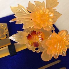 グラデーション有りのべっ甲かんざし、どなたにも合います！。