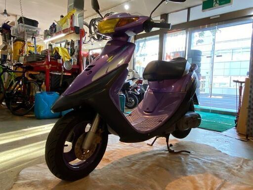 □YAMAHA SUPER JOG Z 3YK ヤマハ スーパー ジョグ ゼット パープル 4856km 50cc 実動! 原付 原チャリ スクーター バイク 札幌発★