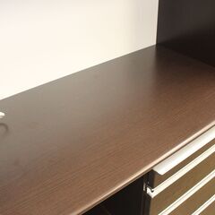 ★特別価格  美品！大幅値下げ★松田家具 食器棚・キッチンボード ライズ90レンジDBR ★大田区、品川区 配送・設置無料★店頭取引歓迎