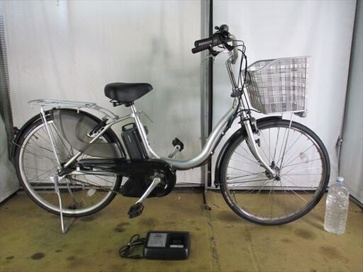 Ｃ286★整備済み　中古電動自転車 YAMAHA　PASナチュラ　シルバー　6.2ah バッテリー良好★【24インチ】