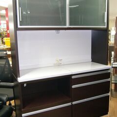 【美品‼️】定価29万♪ 高級 松田家具 140cm幅キッチンボード R076 高級松田家具キッチンボード、食器棚、幅140cm USED