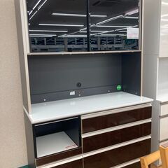 ☆ジモティ割あり☆エスエークラフト 食器棚 ダークブラウン H206×W120×D51