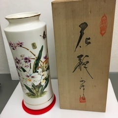 YAMAJI 正峰窯 花瓶 カトレア （木箱付）