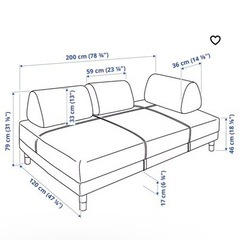 IKEA FLOTTEBO フロッテボー ／ソファ／ソファベッド