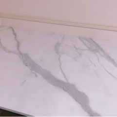 ダイニングセット　大理石調