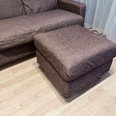 ニトリ カウチソファ 3人掛け ファブリック L字