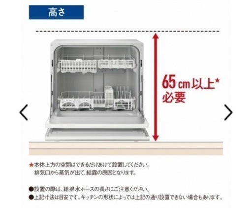 Panasonic 食器洗い乾燥機 NP-TH4-W [5人用] 2020年