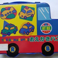 【未使用中古品】ドウシシャ製　幼児用　おえかきバス　クレパスセッ...