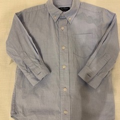 サックスブルー　ボタンダウンシャツ　97サイズ