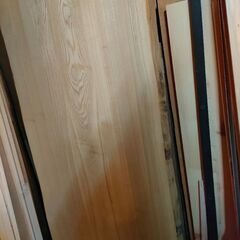 新品　ダイニングテーブル用　一枚板風接ぎ材　タモ