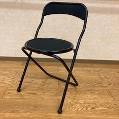 折り畳み椅子　黒　