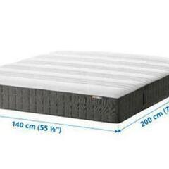 【1週間限定総額10万円早い者勝！】IKEA ダブルベッド TRYSIL トリスィル マットレス　セット　再