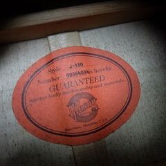 Gibson☆ギブソン アコースティックギター J-180 Gibson USA べっ甲ピックガード スターインレイ ハードケース入り