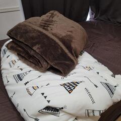 毛布と掛け布団　セミダブルサイズ
