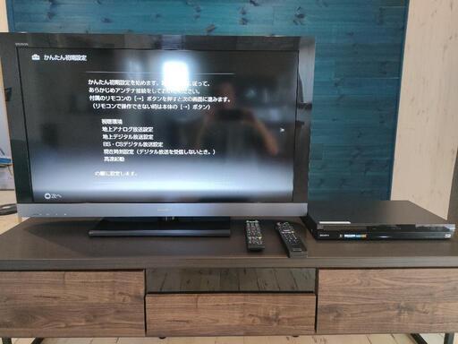 終了しました。SONY40型液晶テレビ　sonyブルーレイレコーダーセット