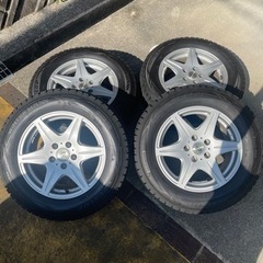 ヴェルファイア30で使用　ホイール付きスタッドレス2016年製　DUNLOP 