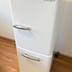 冷蔵庫 レトロ 149L 2ドア eangle