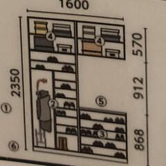 シュークローゼットの扉4枚（建具、建材） 板、木材、DIYに