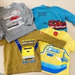 電車や車のトレーナー　Tシャツセット